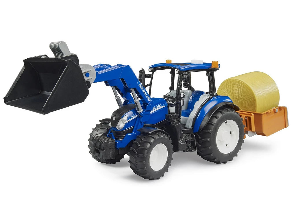 Bruder New Holland with Frontloader/Transport Box & Forks