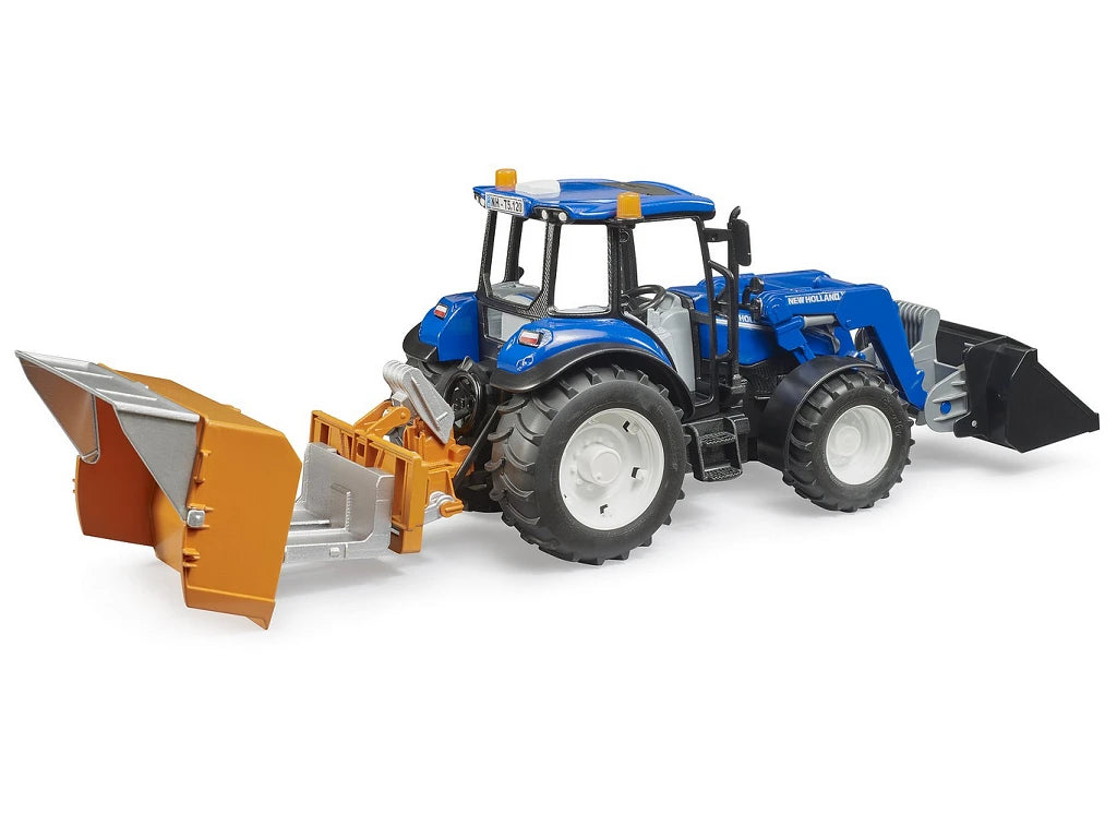 Bruder New Holland with Frontloader/Transport Box & Forks