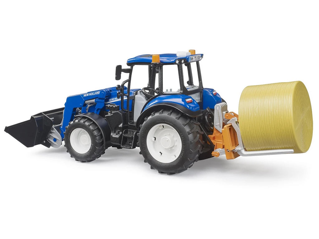 Bruder New Holland with Frontloader/Transport Box & Forks