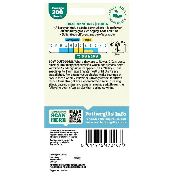 Fothergill's Bunny Tail Grass Seeds