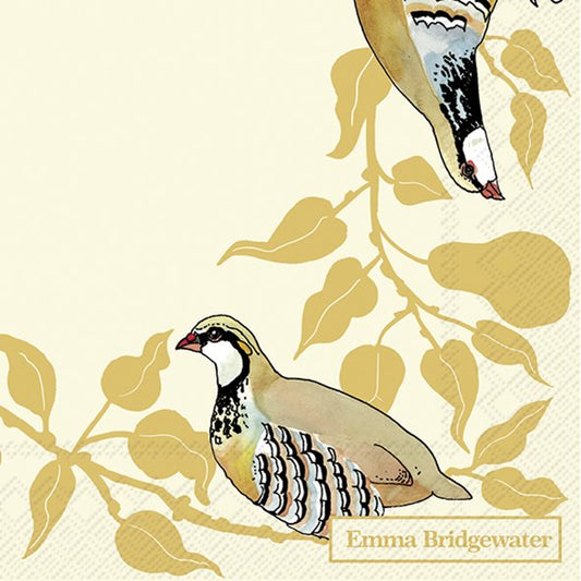 Emma Bridgewater Partridge In A Pear Tree Cocktail Napkins