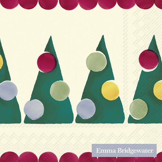 Emma Bridgewater Cream Polka Trees Cocktail Napkins