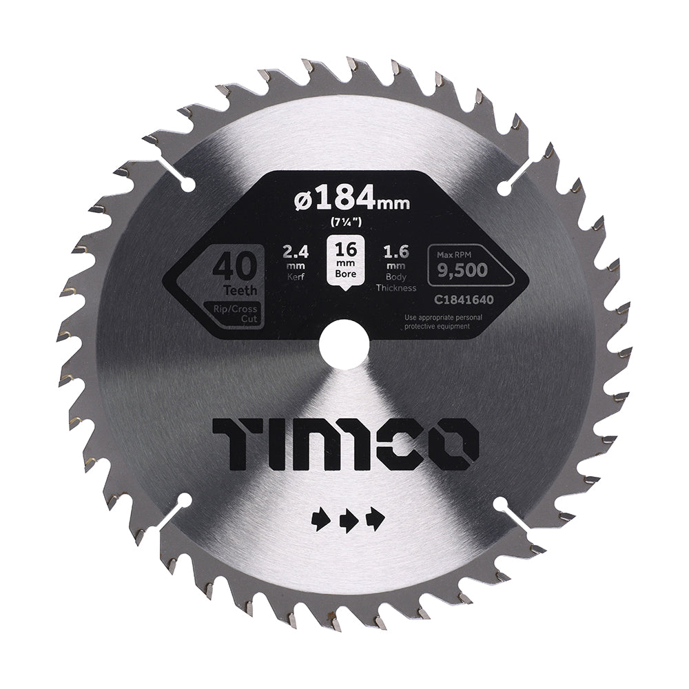 Timco TCT Circular Saw Blade - Fast Medium Cut