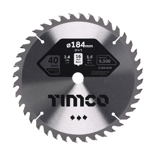 Timco TCT Circular Saw Blade - Fast Medium Cut