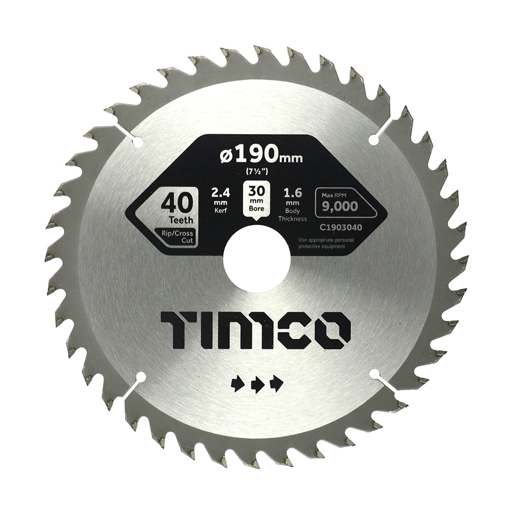 Timco General Purpose TCT Timber Circular Saw Blade