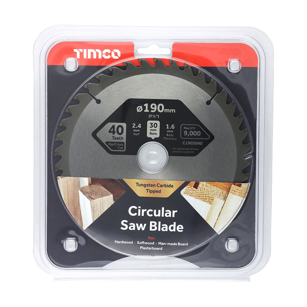 Timco General Purpose TCT Timber Circular Saw Blade