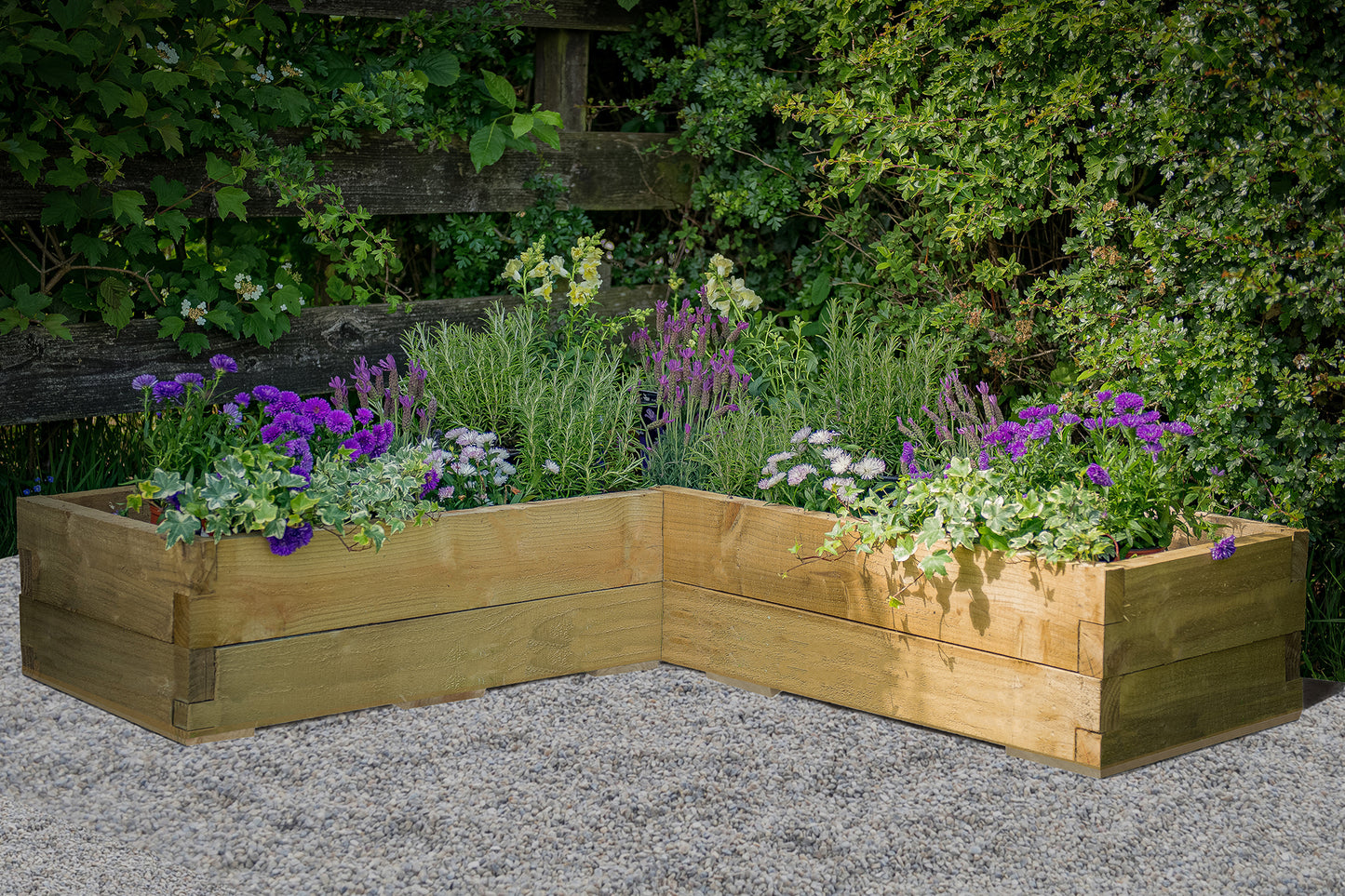 Forest Garden Caledonian Corner Raised Bed 130 X 130cm