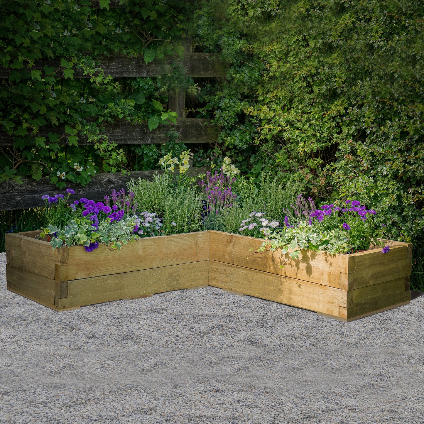 Forest Garden Caledonian Corner Raised Bed 130 X 130cm