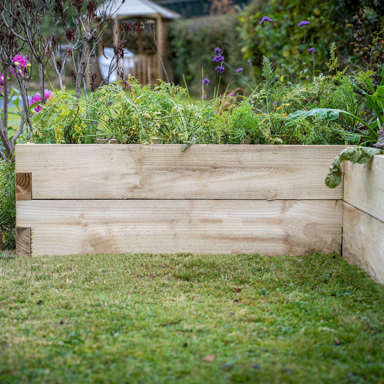 Forest Garden Caledonian Corner Raised Bed 130 X 130cm