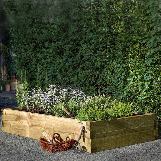 Forest Garden Caledonian Large Raised Bed 90 X 180cm