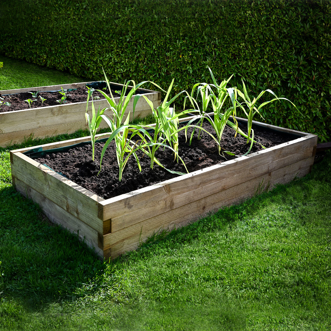 Forest Garden Caledonian Rectangular Raised Bed 90 x 180cm