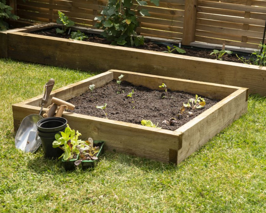 Forest Garden Caledonian Compact Raised Bed 90 X 90cm