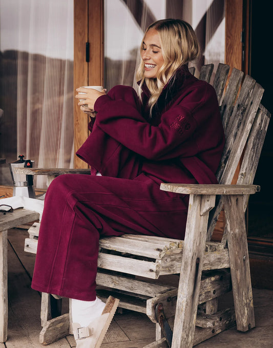 Gym + Coffee Snap Collar Sierra Sweatshirt