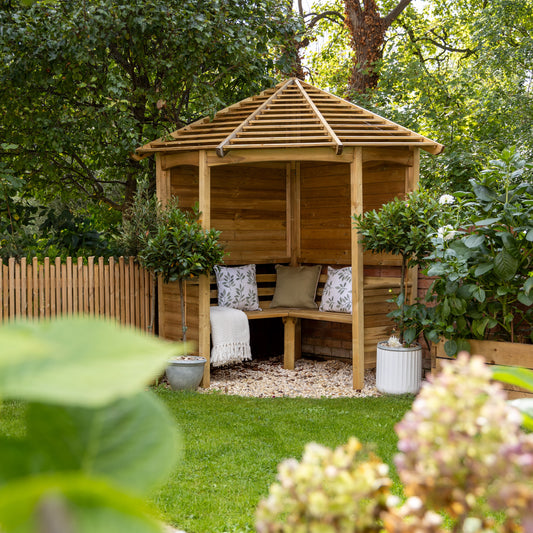 Forest Garden Venetian Corner Arbour
