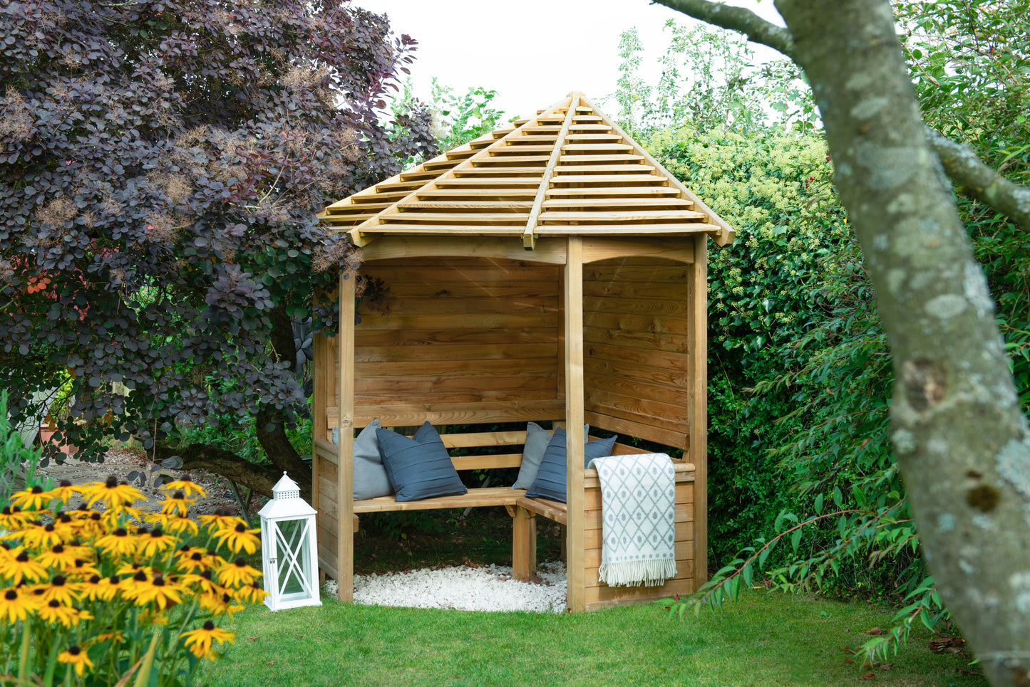 Forest Garden Venetian Corner Arbour