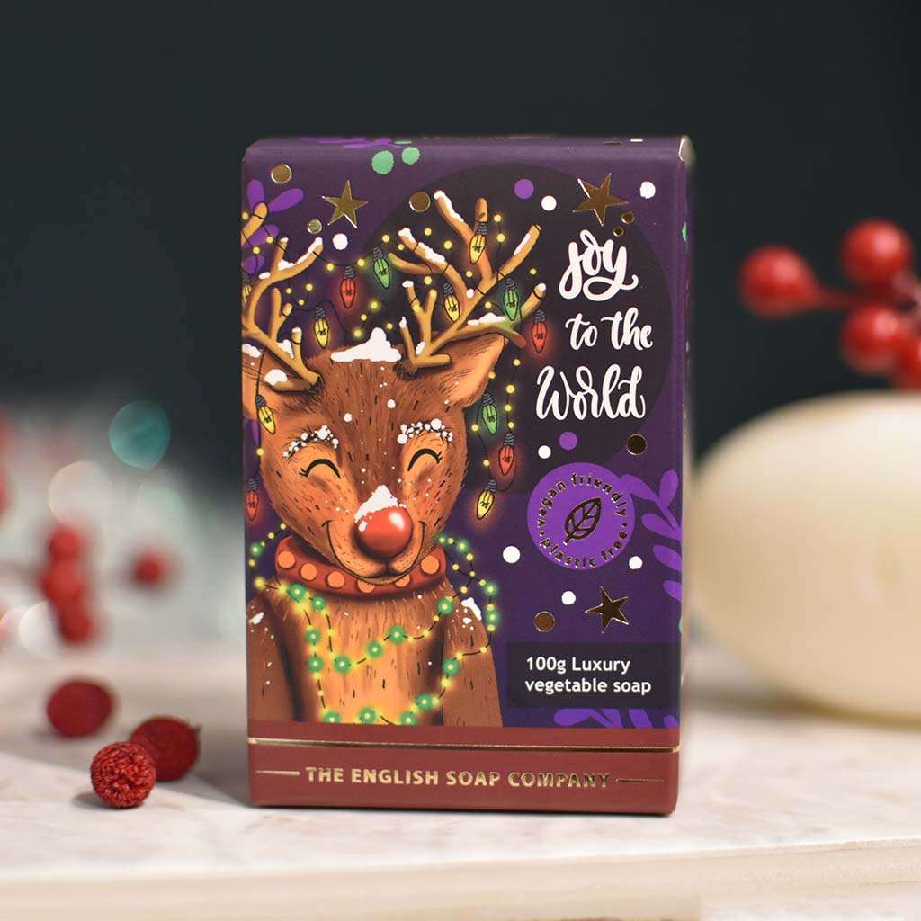 English Soap Company Christmas Reindeer Mini Soap