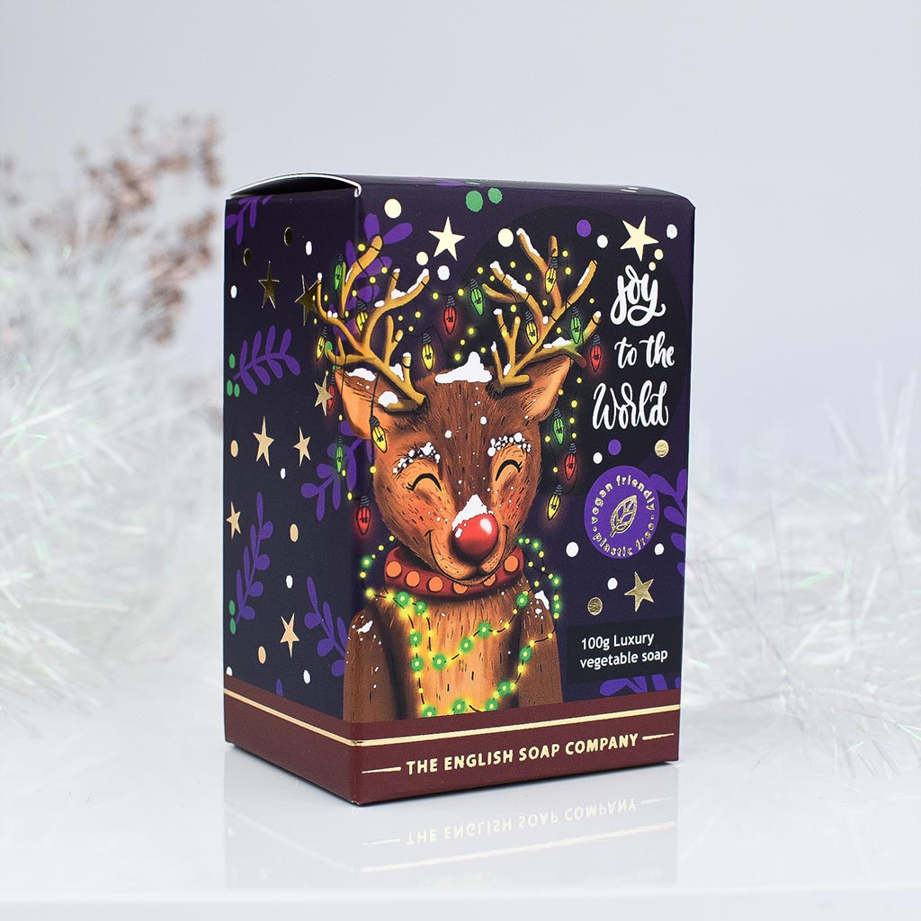 English Soap Company Christmas Reindeer Mini Soap