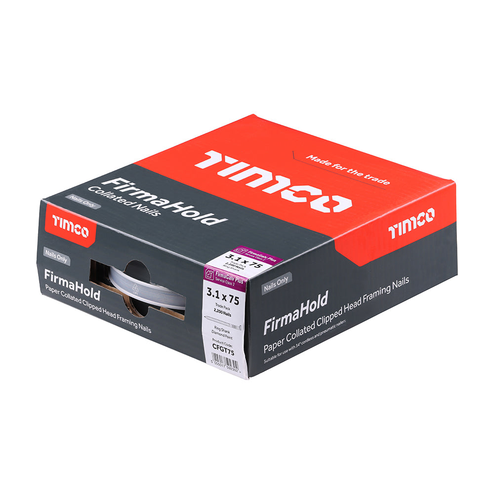 Timco FirmaHold Collated Clipped Head Framing Nails - FirmaGalv