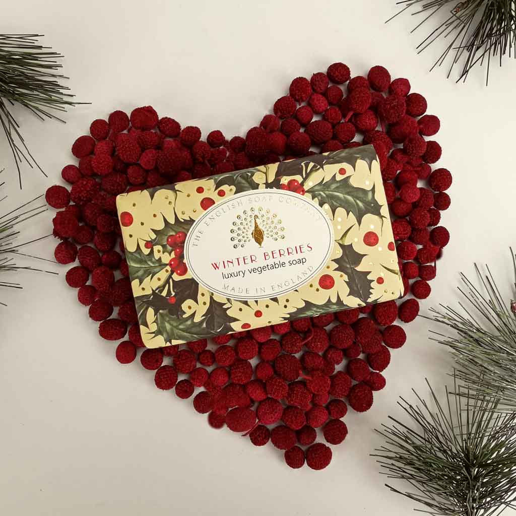 English Soap Company Winter Berries Christmas Soap