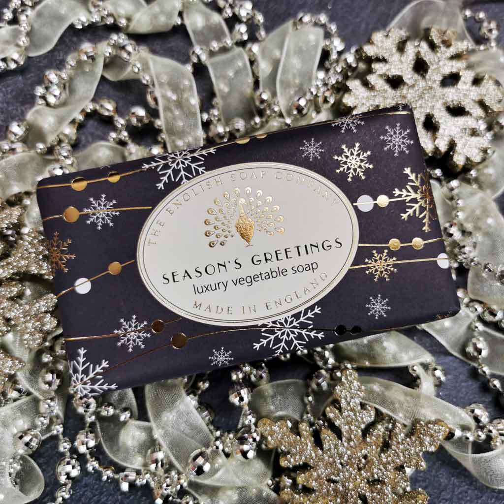 English Soap Company Seasons Greetings Christmas Soap