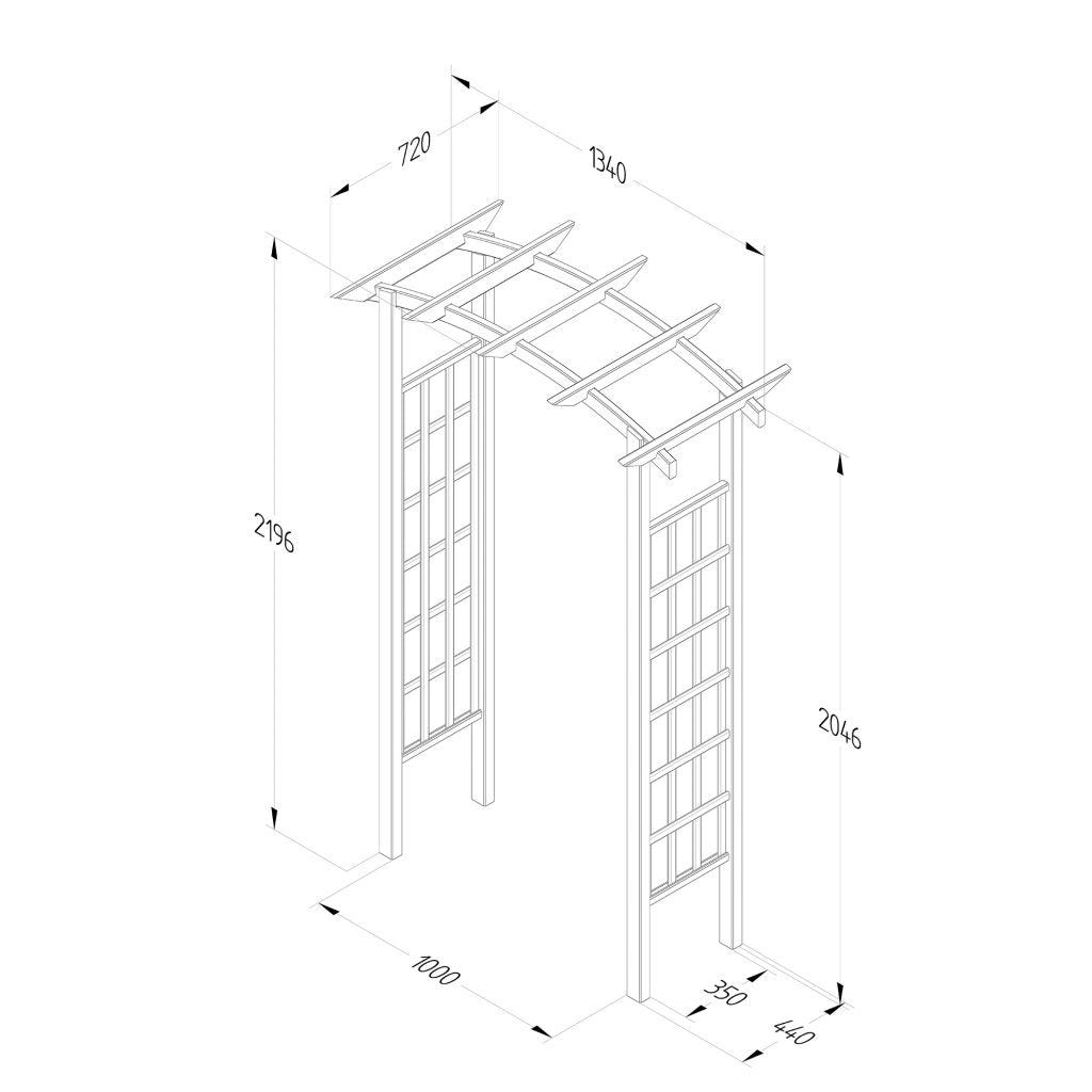 Forest Garden Classic Flat Dome Arch