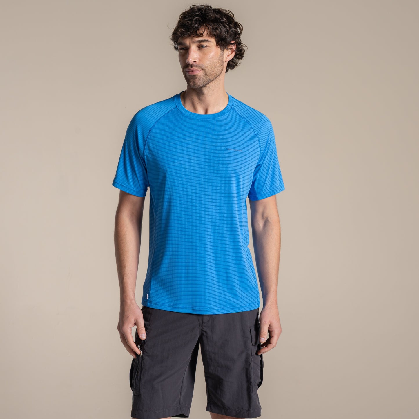 Craghoppers Men's NosiLife SolarShield+ Short Sleeved T-Shirt in Azure Sky