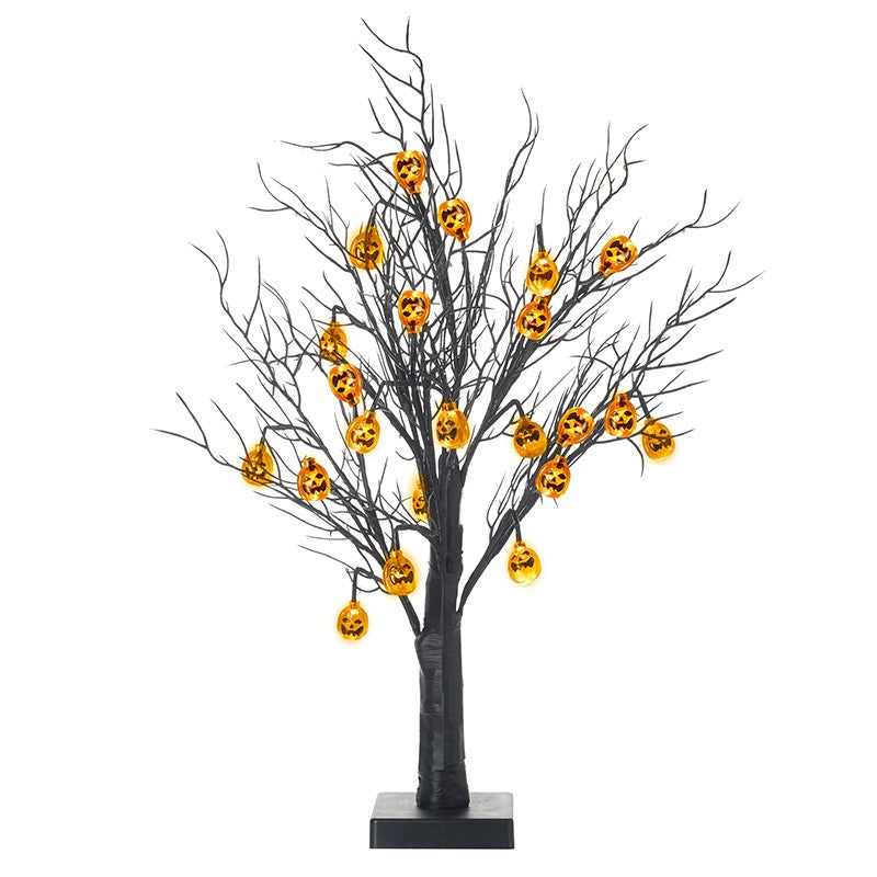 Heaven Sends - Black Light Up Pumpkin Tree