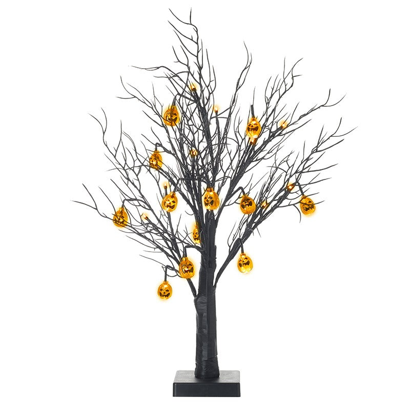 Heaven Sends - Black Light Up Pumpkin Tree