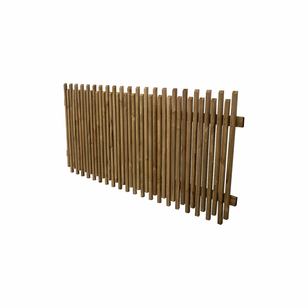 Forest Garden Pressure Treated Contemporary Picket Fence Panel