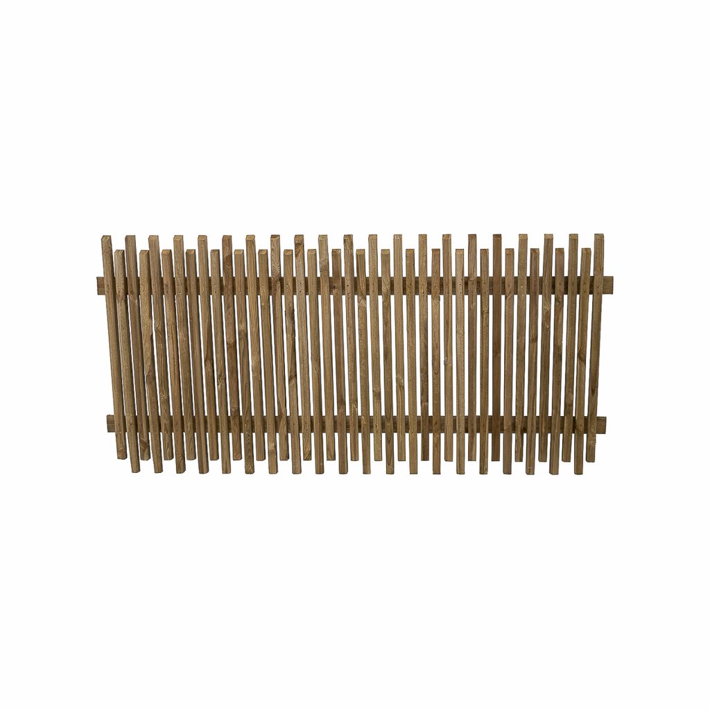 Forest Garden Pressure Treated Contemporary Picket Fence Panel