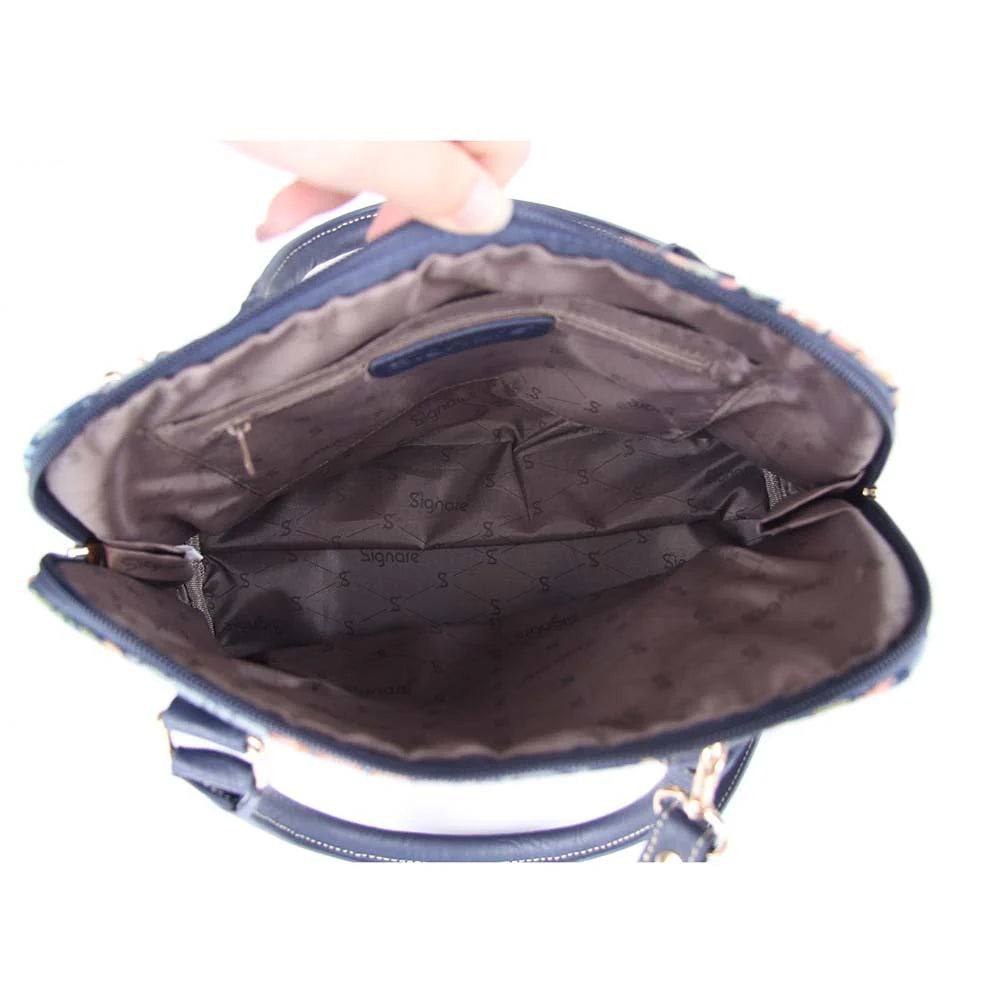 Signare William Morris Strawberry Thief Blue Convertible Bag