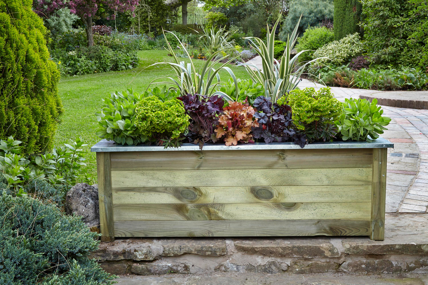 Forest Garden Cambridge Planter 150 x 50cm