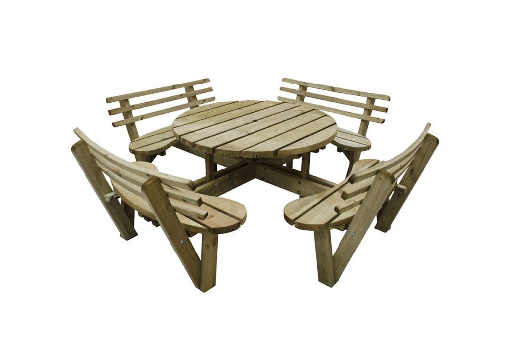 Forest Garden Circular Picnic Table