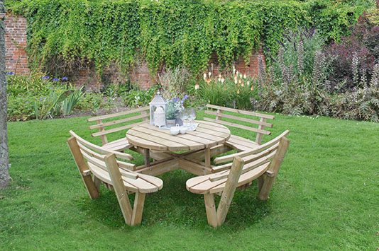 Forest Garden Circular Picnic Table
