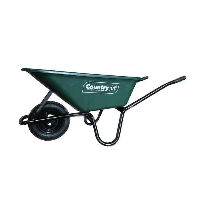 Country UF Poly Wheelbarrow Green 100L
