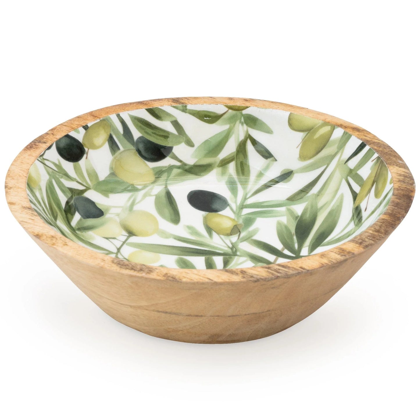 Candlelight Olives Mango Wood Bowl