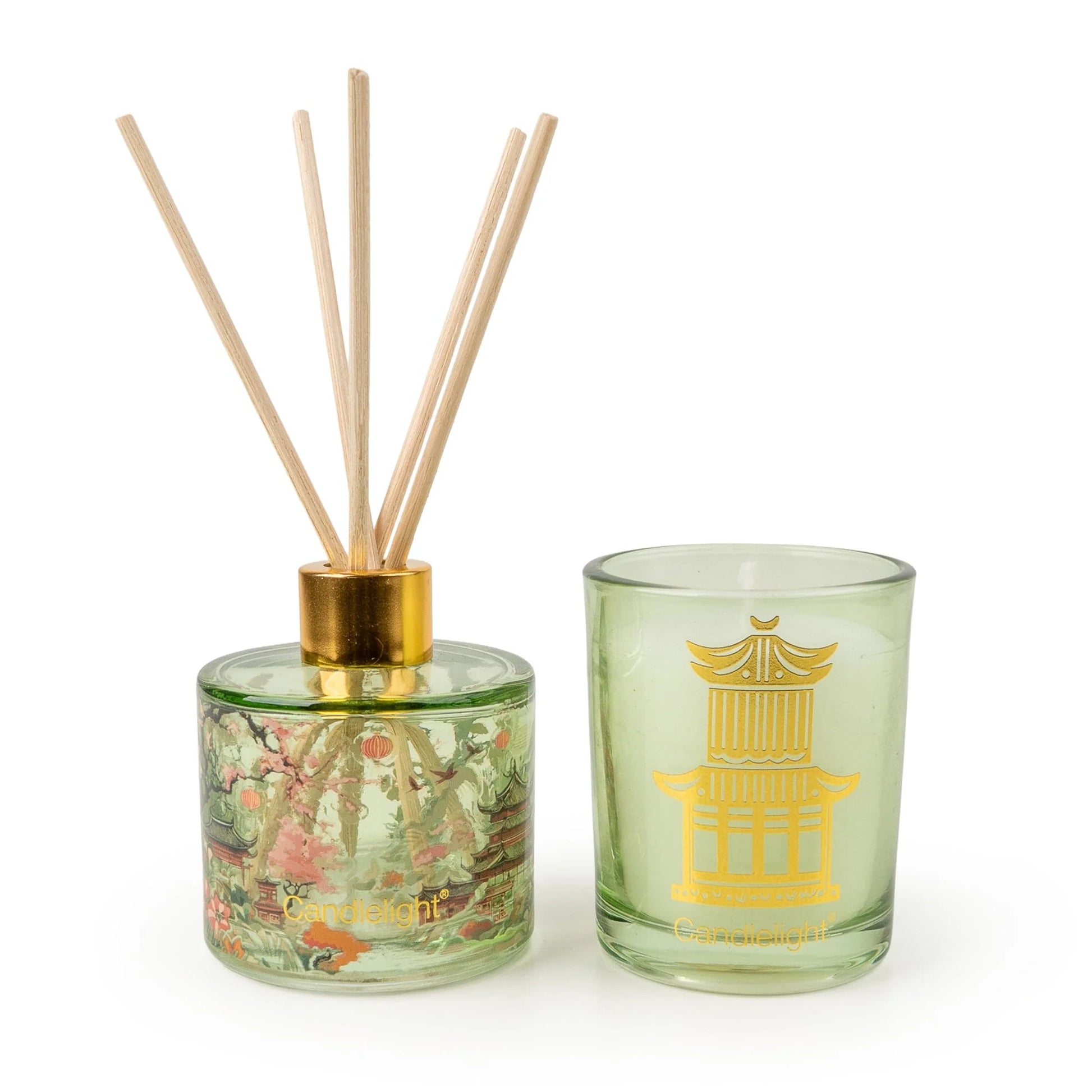 Candlelight The Silk Road Collection Chengdu Reed Diffuser & Votive Gift Set
