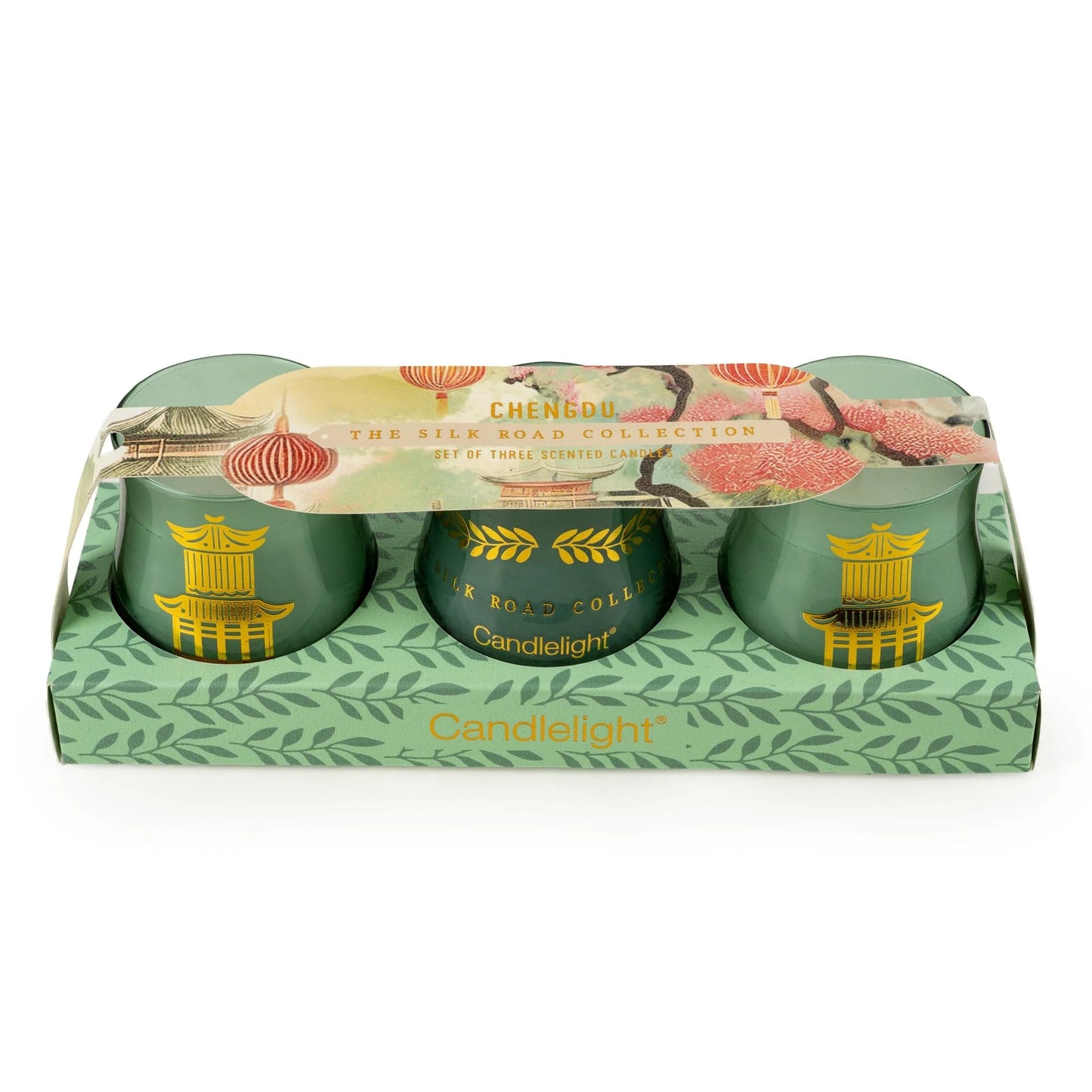 Candlelight The Silk Road Collection Chengdu Votive Candle Set of 3
