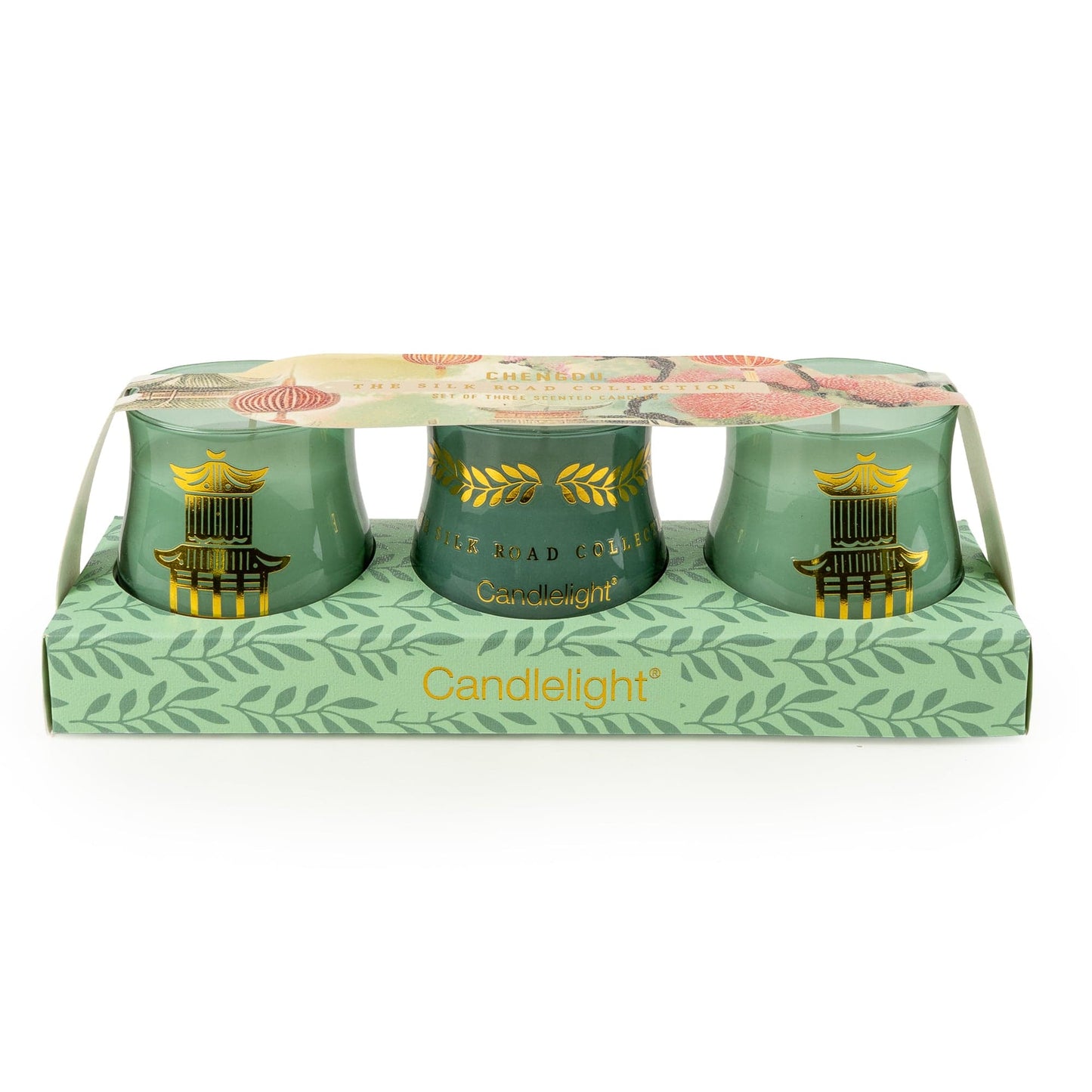 Candlelight The Silk Road Collection Chengdu Votive Candle Set of 3