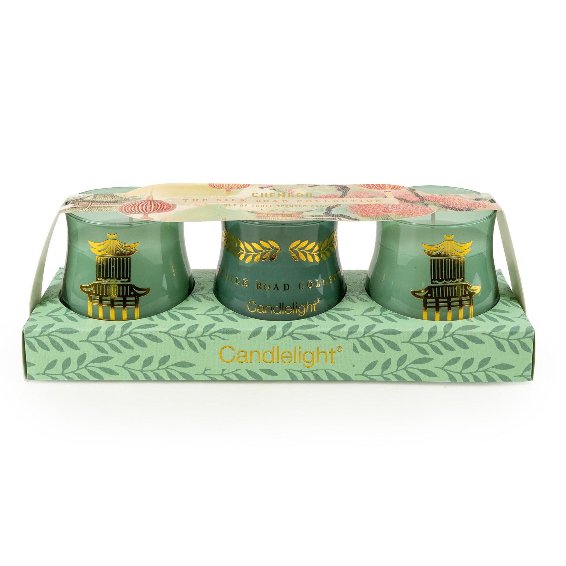 Candlelight The Silk Road Collection Chengdu Votive Candle Set of 3