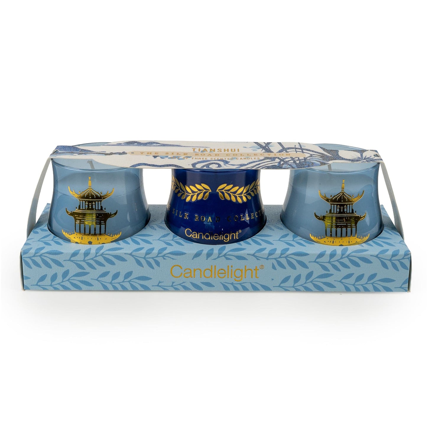 Candlelight The Silk Road Collection Tianshui Blue Votive Candle Set