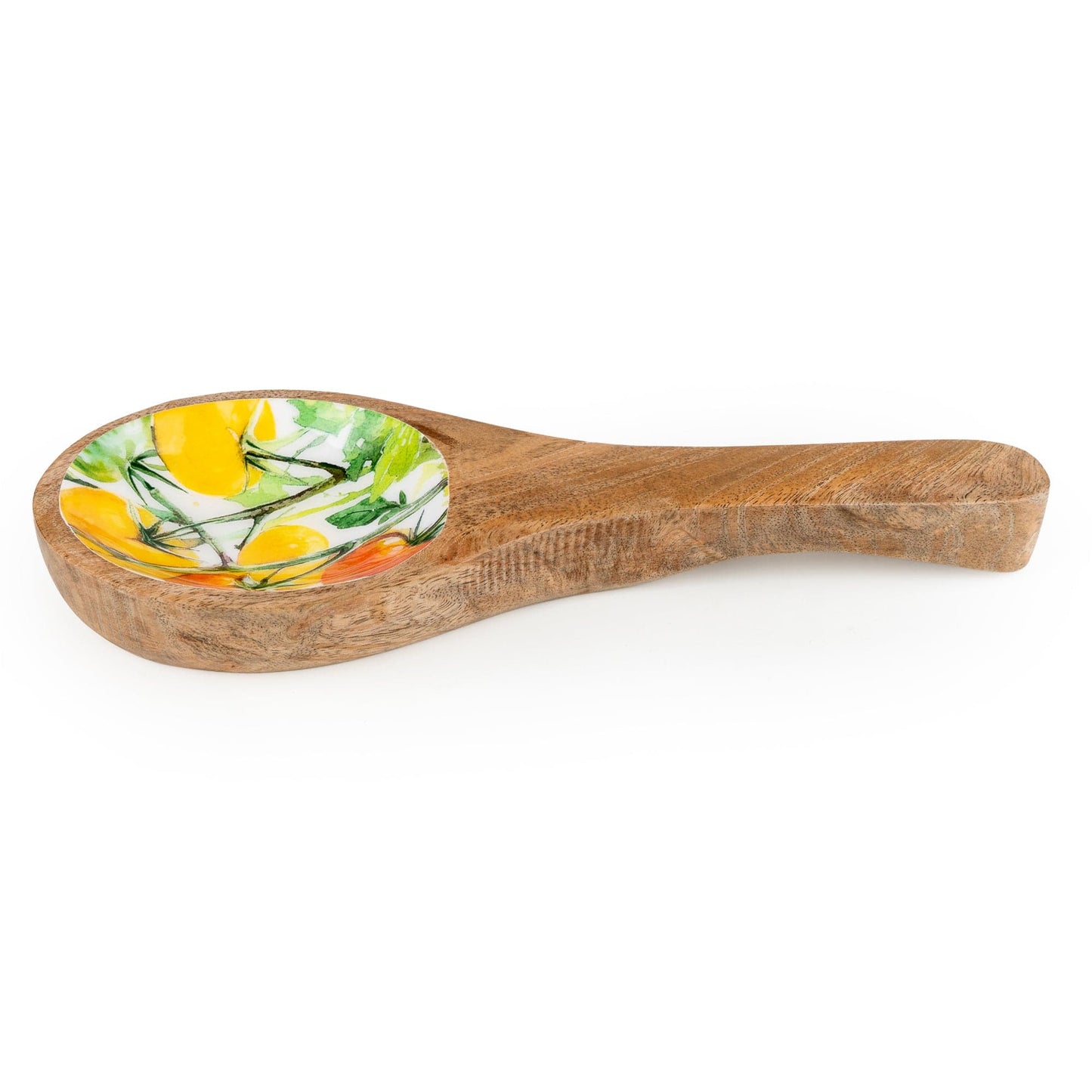 Candlelight Tomatoes Mango Wood Spoon Rest