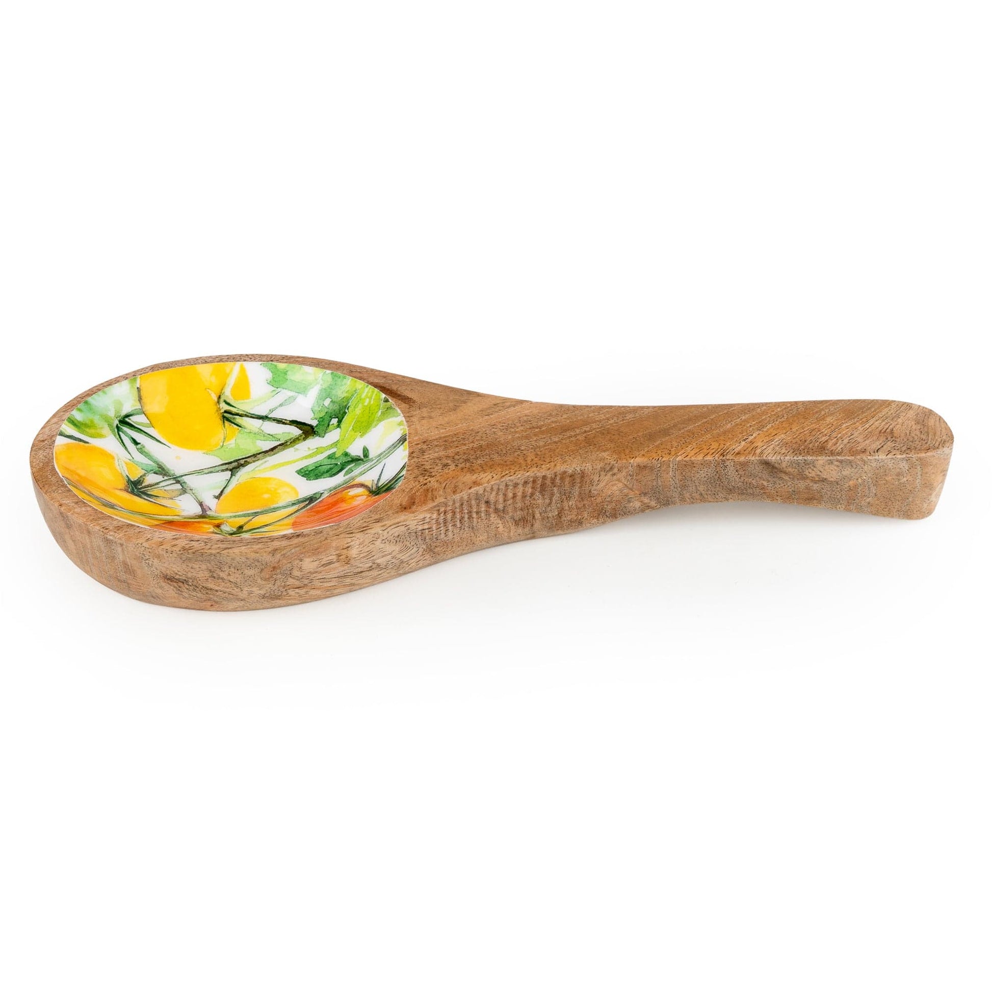 Candlelight Tomatoes Mango Wood Spoon Rest