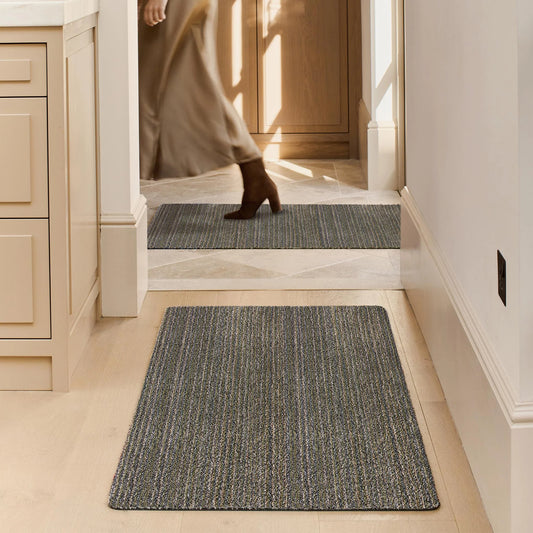 Hug Rug Candy Sage Green Stripe Runner Mat