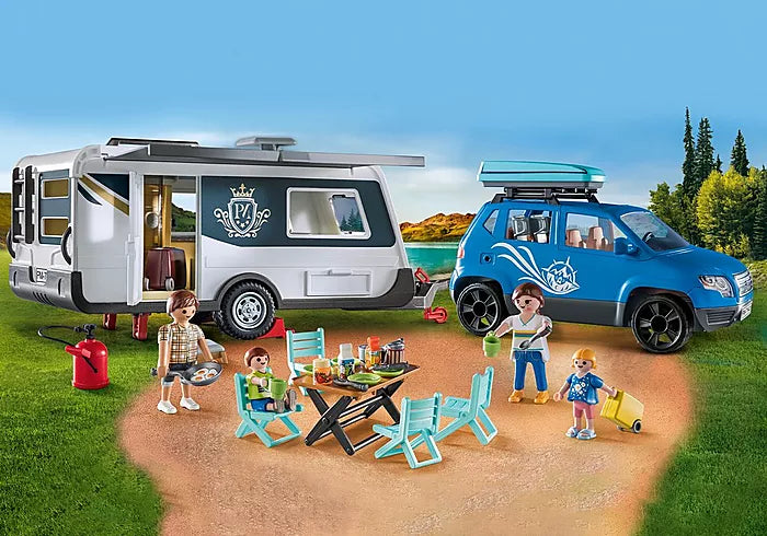 Playmobil Family Fun Caravan with Car