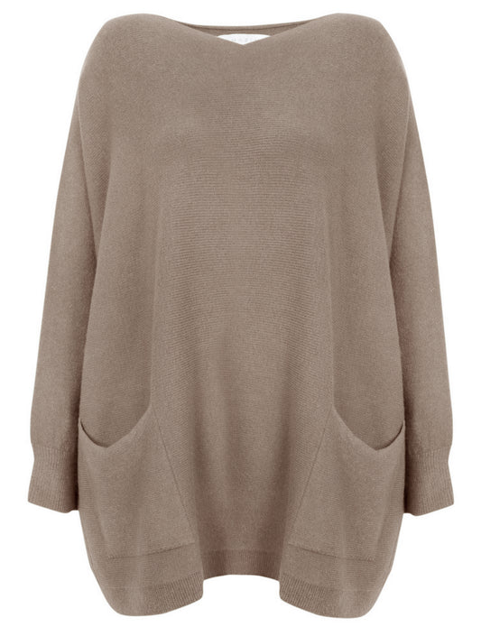 Amazing Woman Caryf Round Neck Oversized Jumper