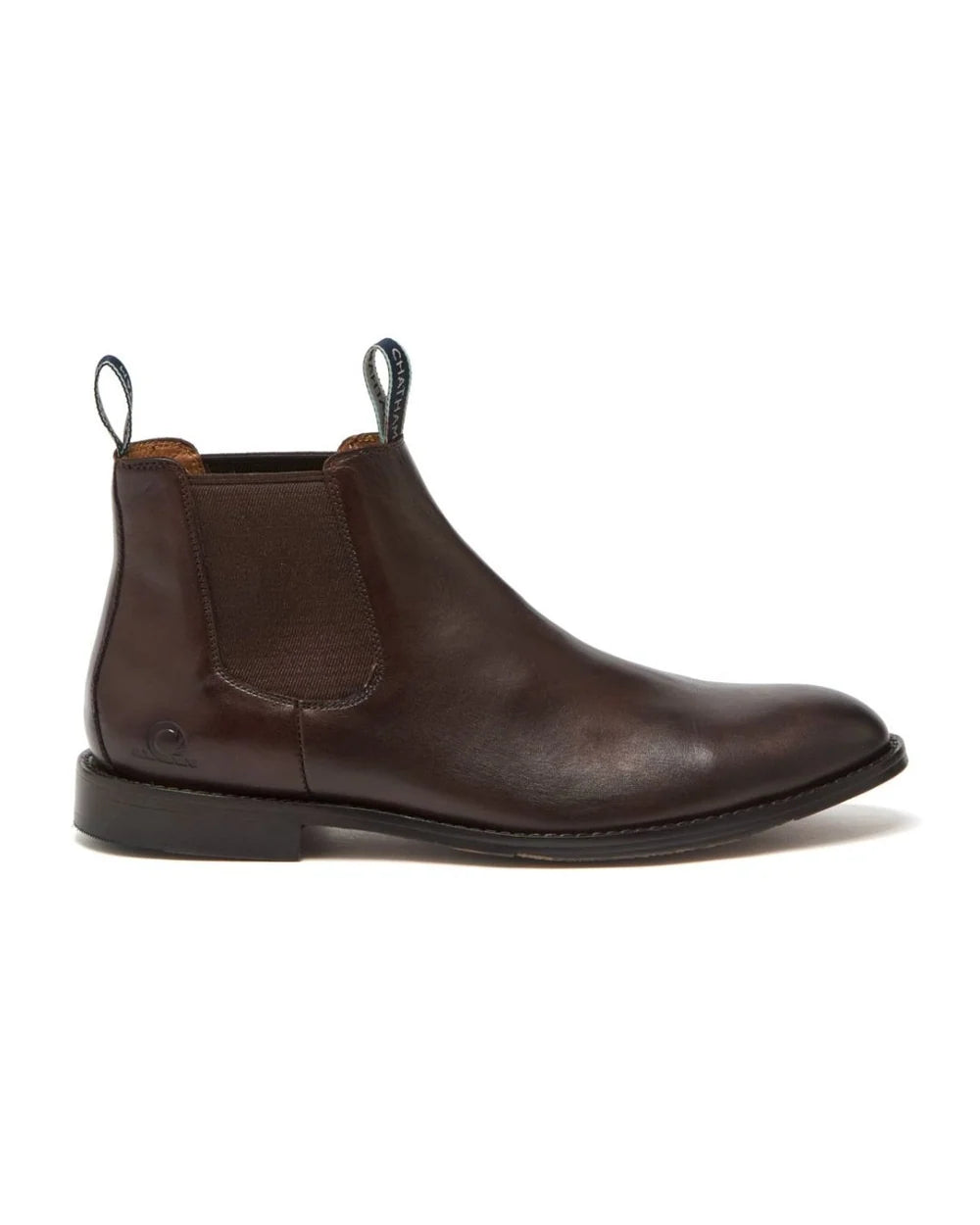 Chatham Exton premium country dress Chelsea boots in hand-finished leather with elasticated side gussets.