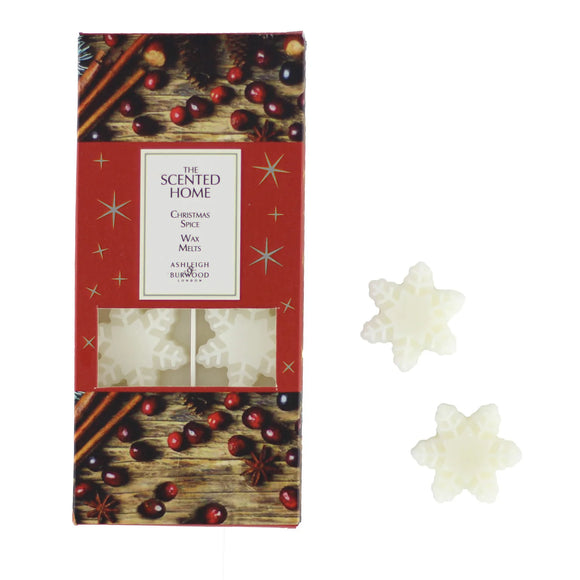 Ashleigh & Burwood Scented Home Snowflake Christmas Spice Wax Melts