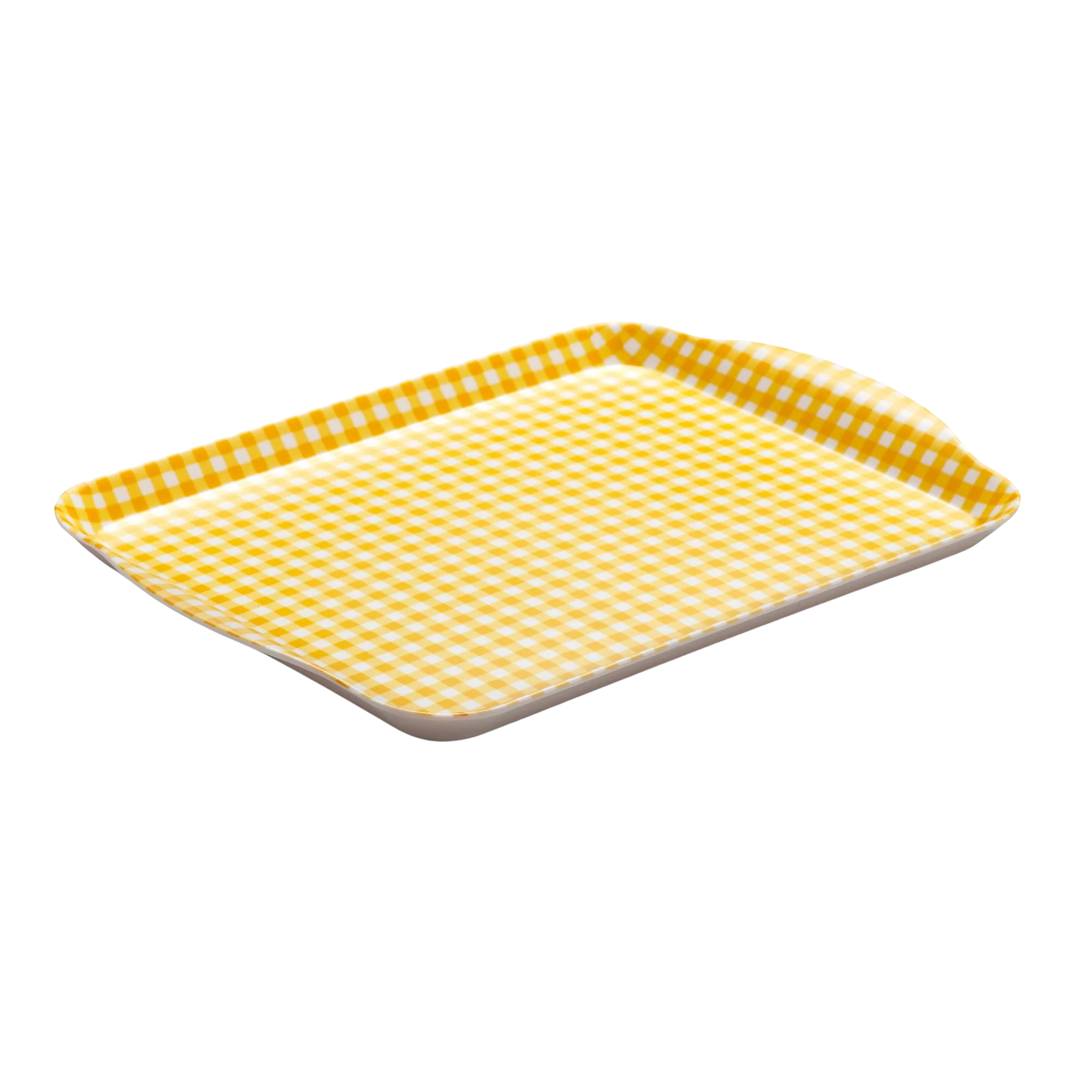 Zeal Small Melamine Gingham Tray 25 x 19cm