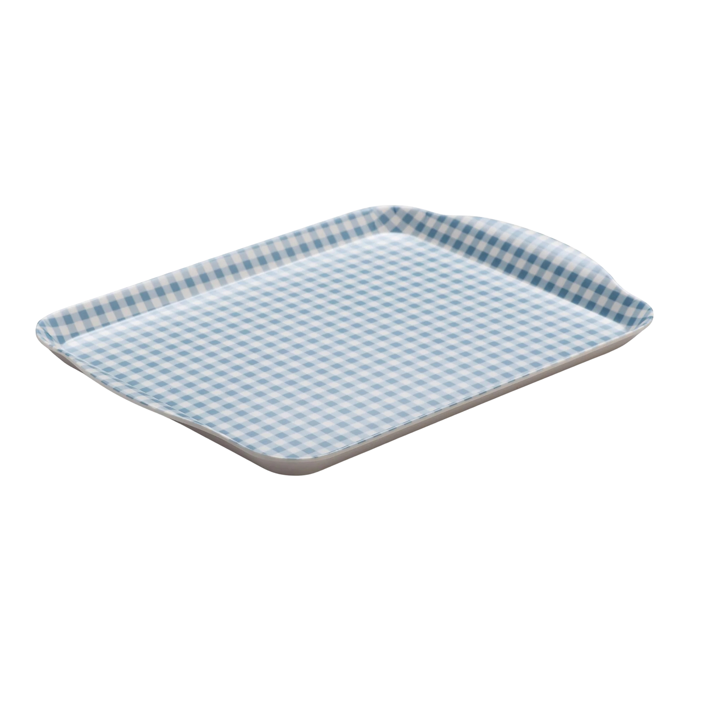 Zeal Small Melamine Gingham Tray 25 x 19cm